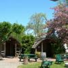 Park cabins in spring.